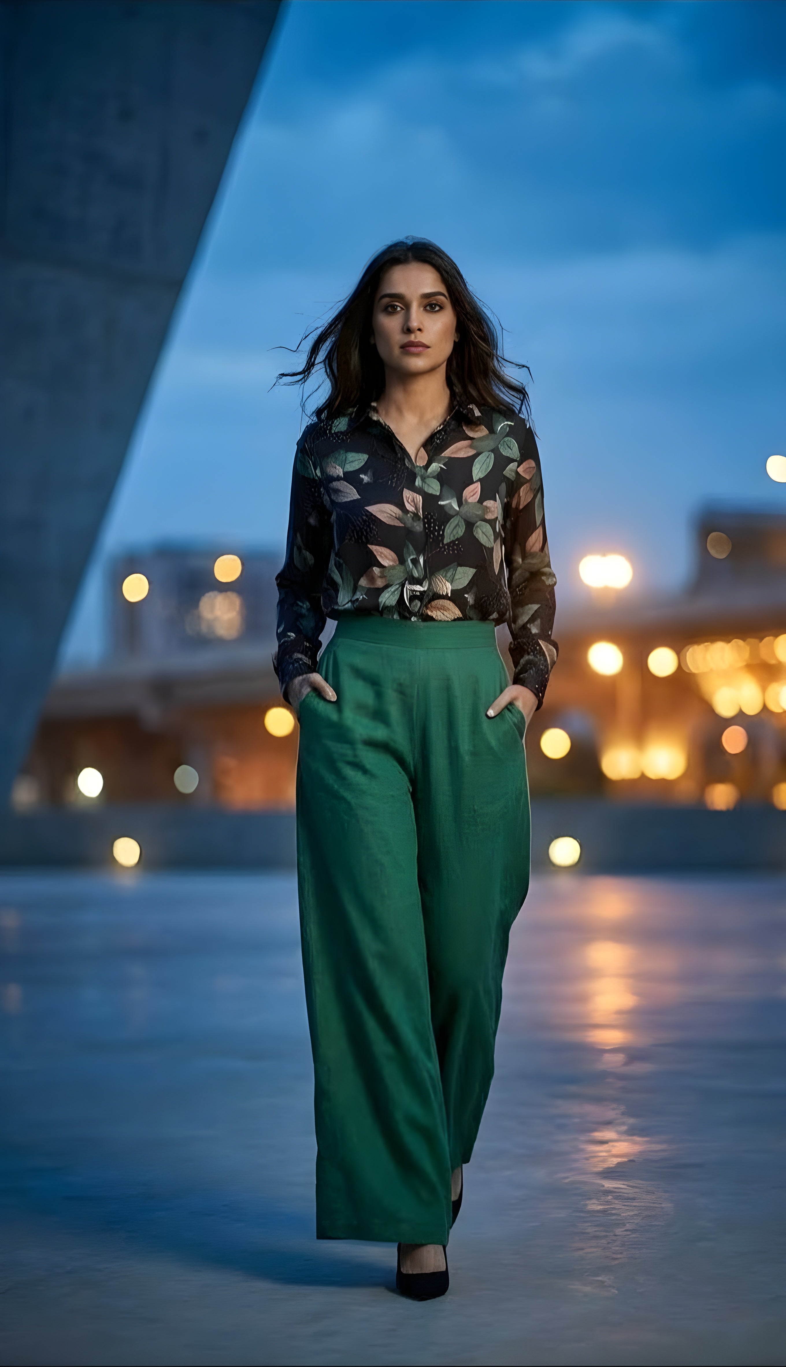 Floral Noir - Casual Shirt