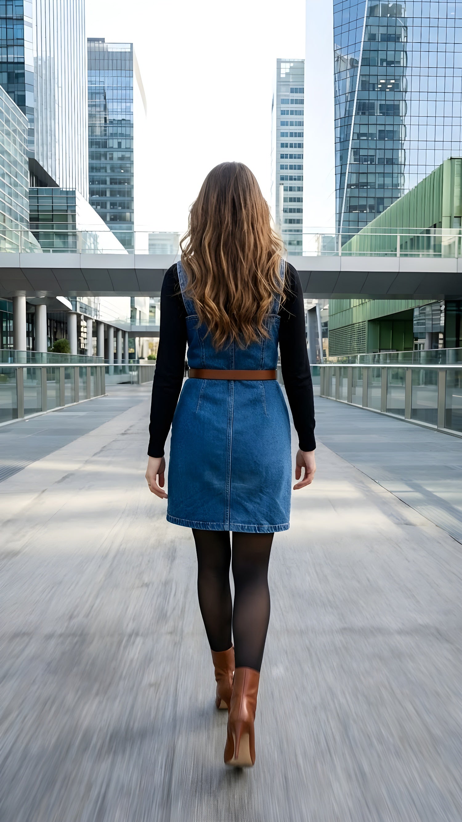 Sleeveless Denim Dress