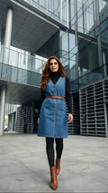 Sleeveless Denim Dress