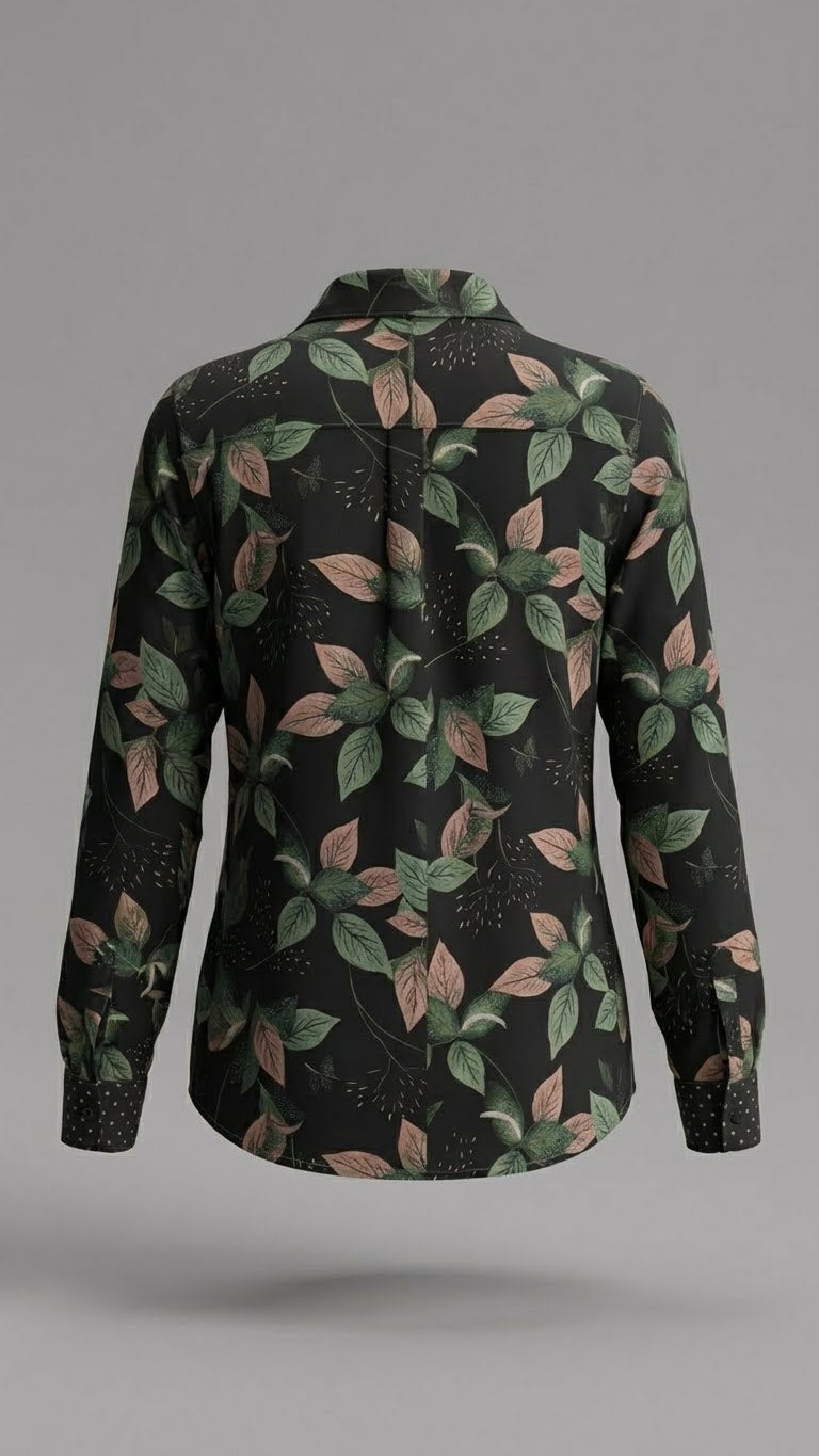 Floral Noir - Casual Shirt