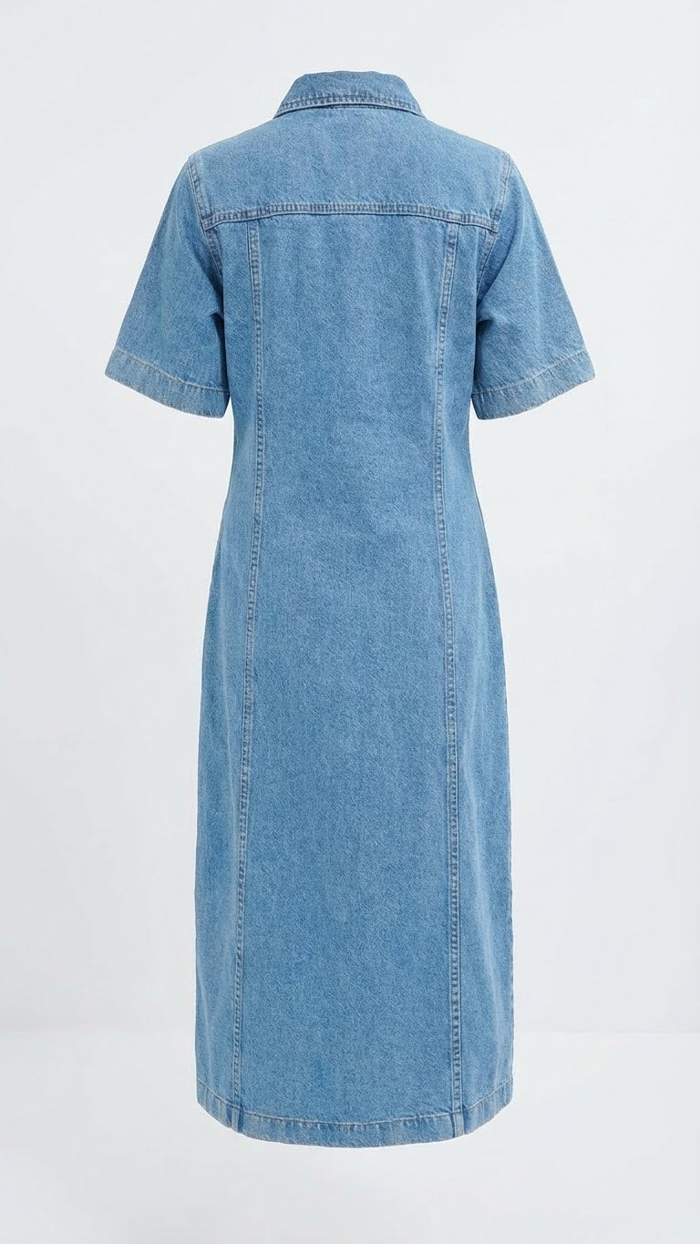 Denim Long Dress