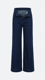 Flared Denim Pants