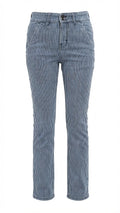 Striped Denim Pants