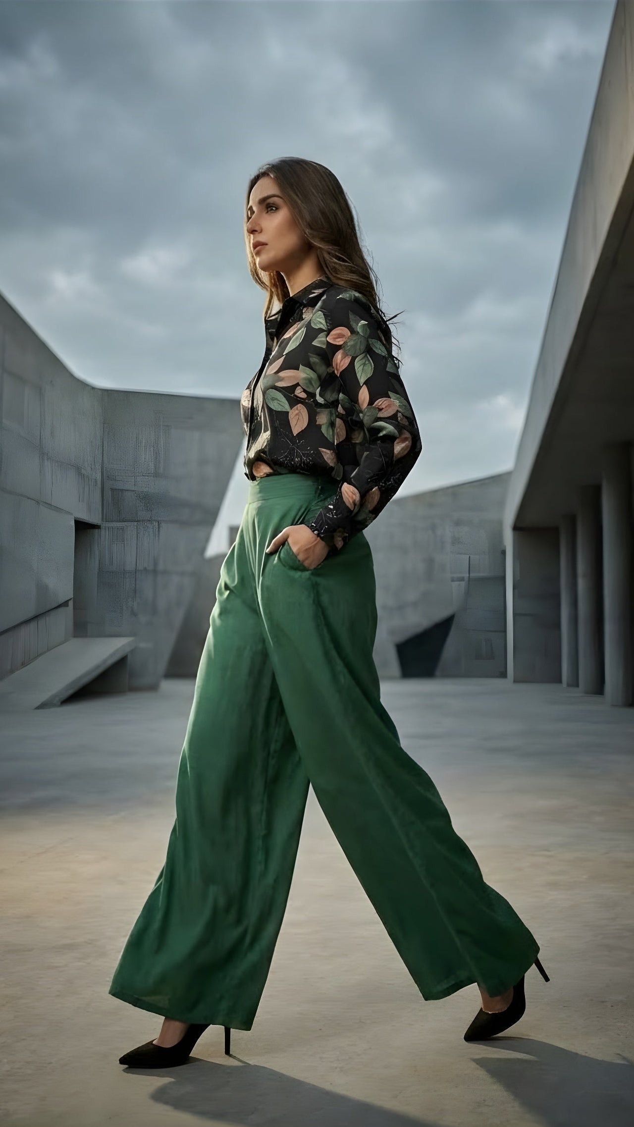 Floral Noir - Casual Shirt