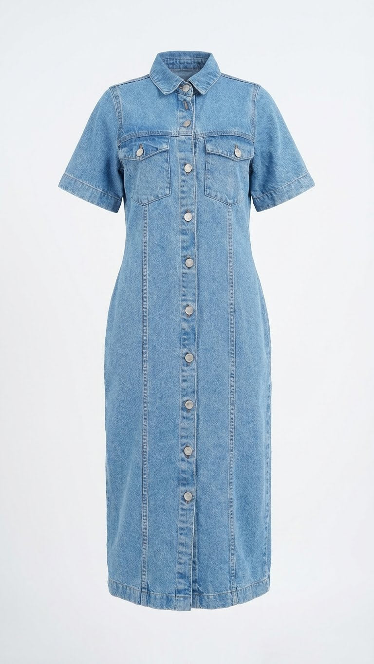 Denim Long Dress