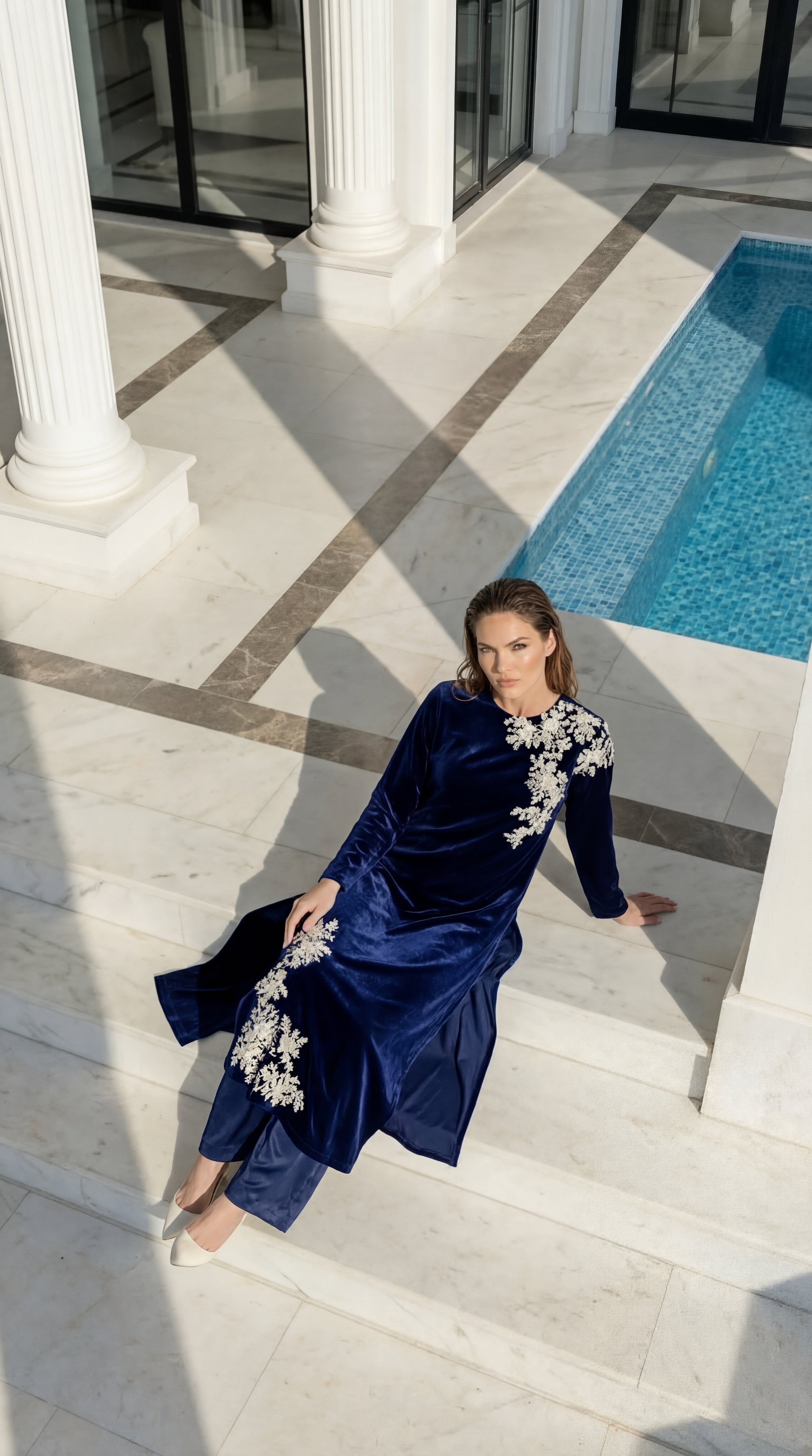 Luxury women’s festive outfit perfect for Eid, weddings, and formal gatherings