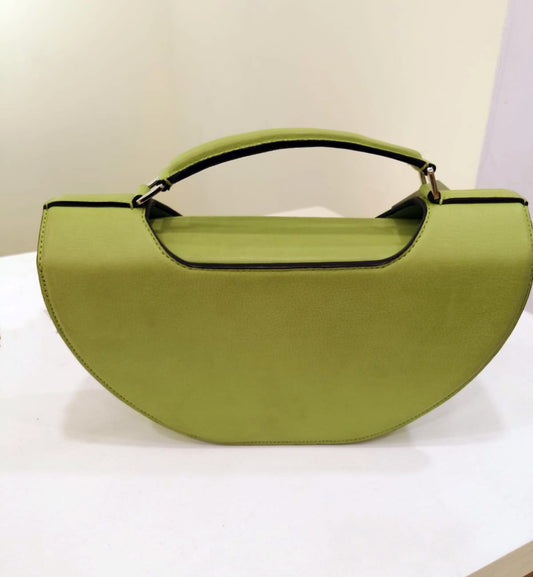 PELLE CAPANNA - Elegant Green Leather Handbag