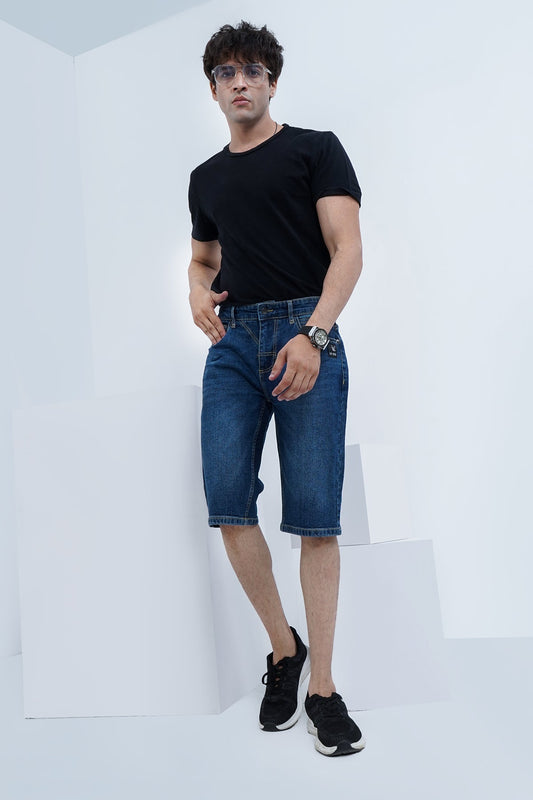 Below Knee Denim Shorts