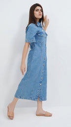 Denim Long Dress