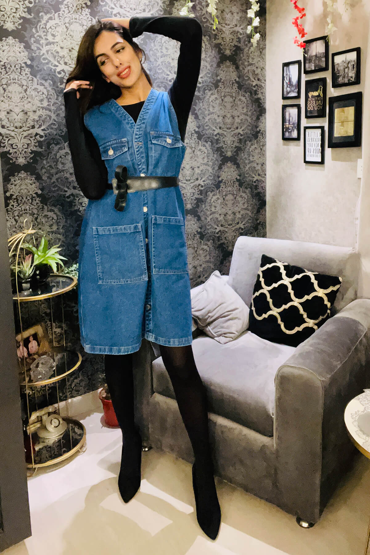 ENVII Sleeveless Denim Dress