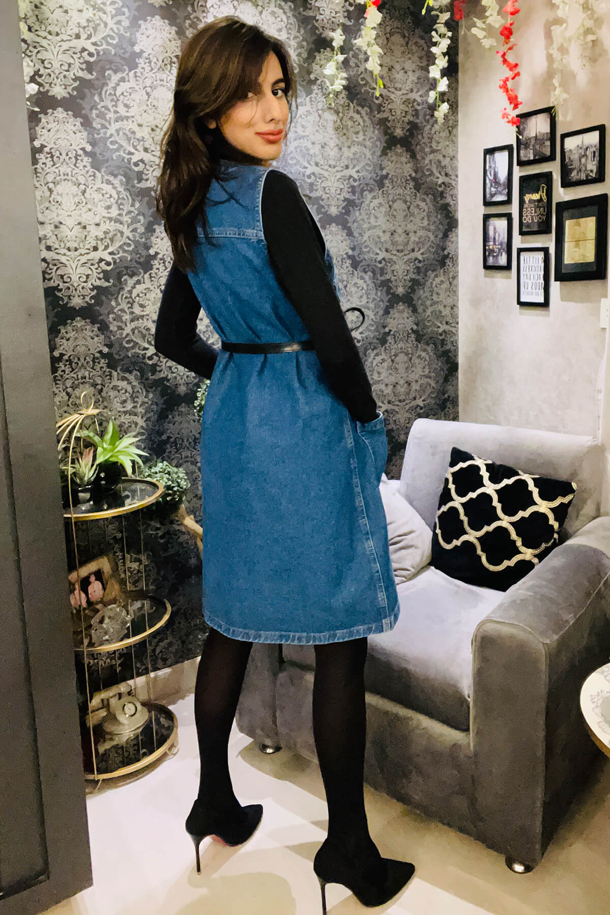 ENVII Sleeveless Denim Dress