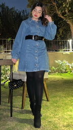 Full Sleeves Mid Dress