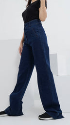 Flared Denim Pants