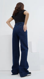 Flared Denim Pants